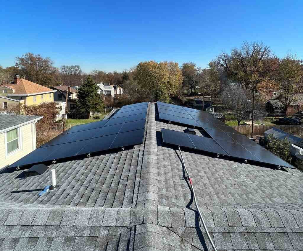 Pitched roof solar installation in Washington, D.C.