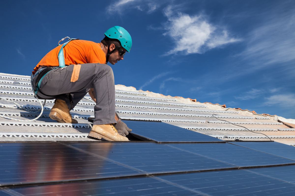 Washington, D.C. Solar Equipment Roof installation with racks