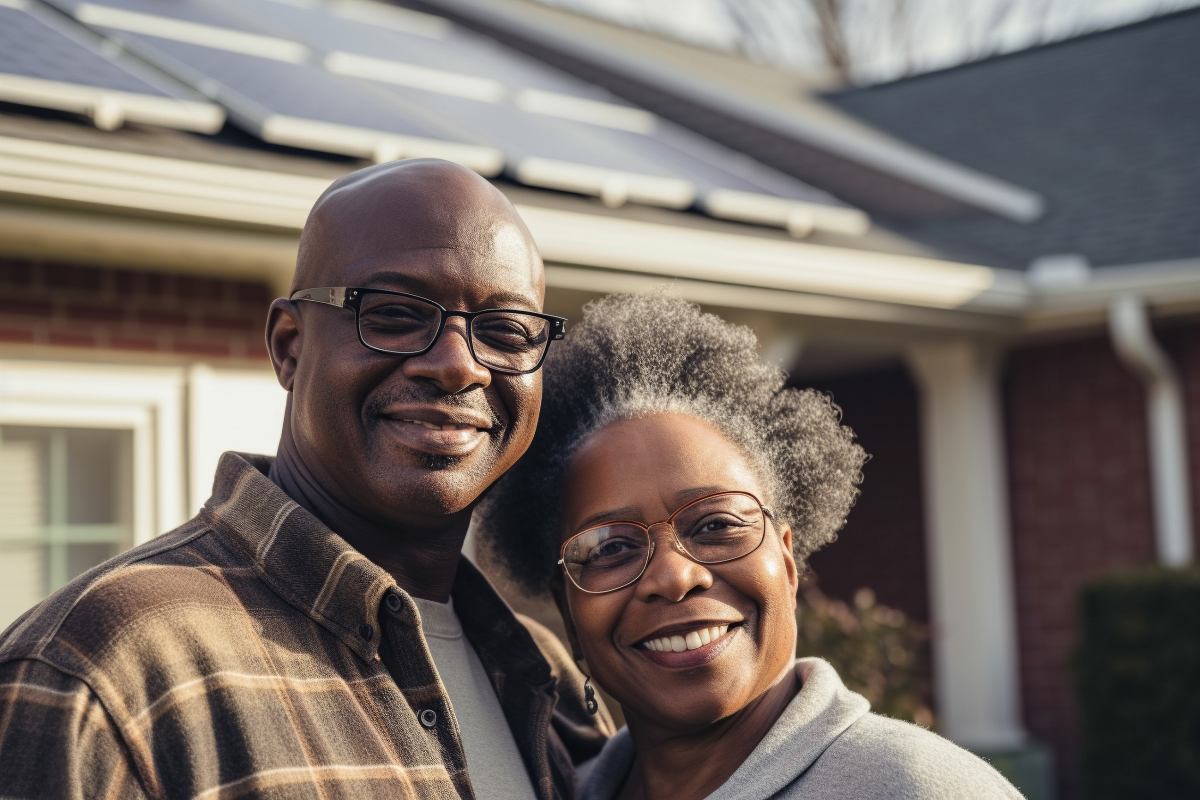 Solar Financing Black Couple