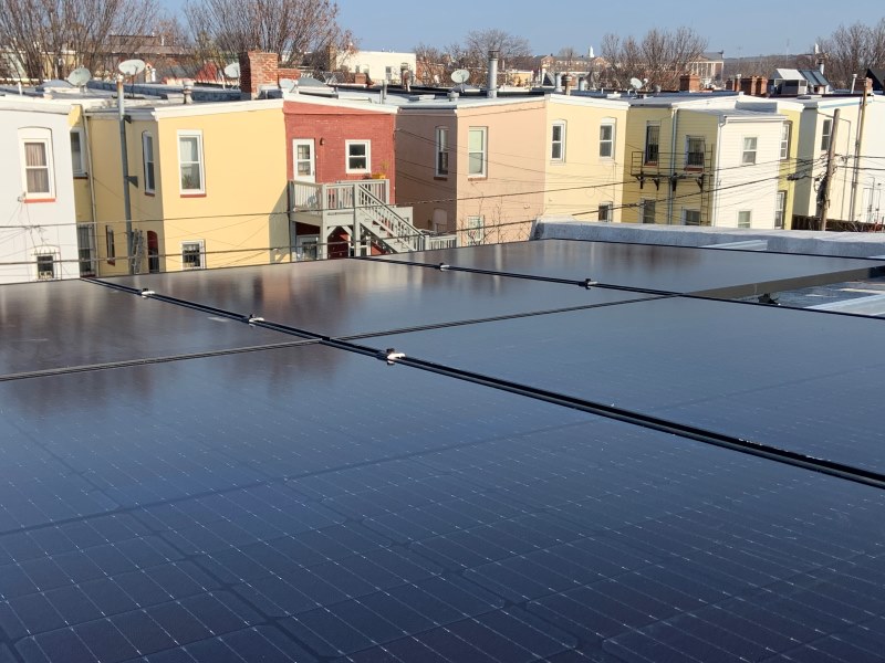 Uprise Solar flat roof Washington DC sm